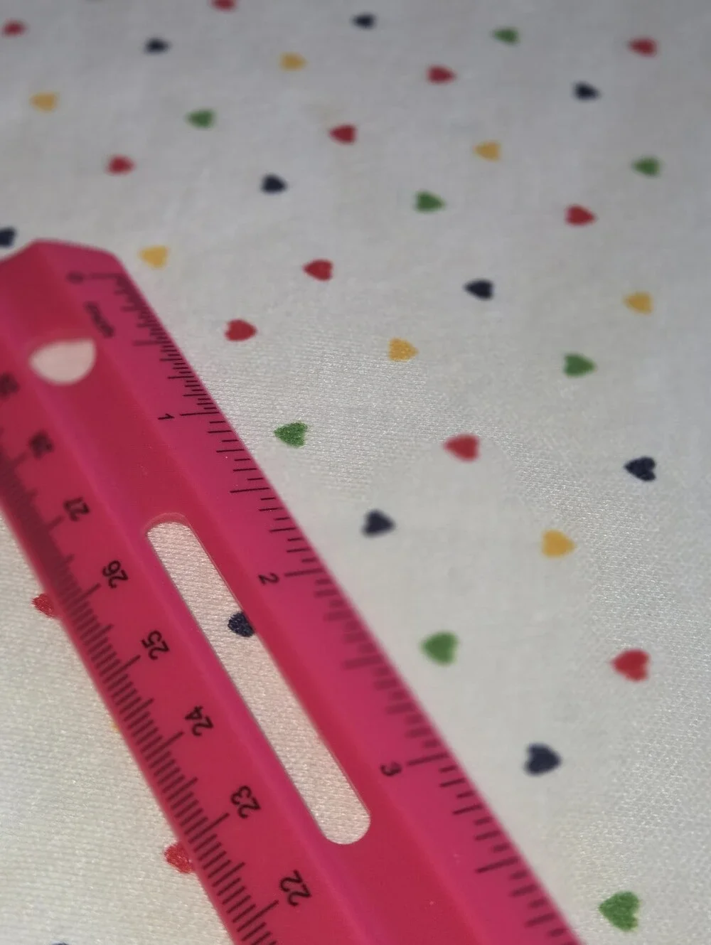 Hearts MULTI-COLOR Rainbow Colors Knit FABRIC 3.25 Yards